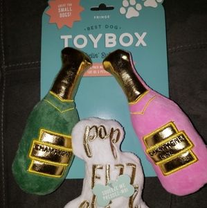 Fringe Champagne Dog Toy